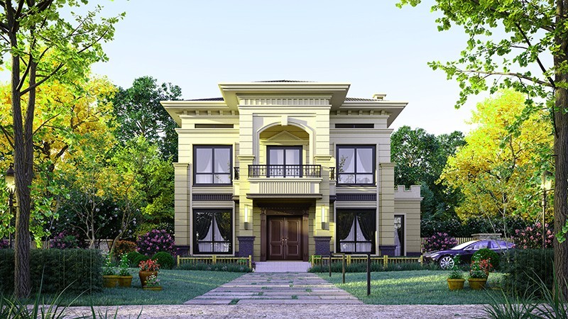 信阳中式合院住宅，开放庭院与邻里乡亲更亲近